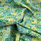 Linen Blend - Green and Yellow Floral