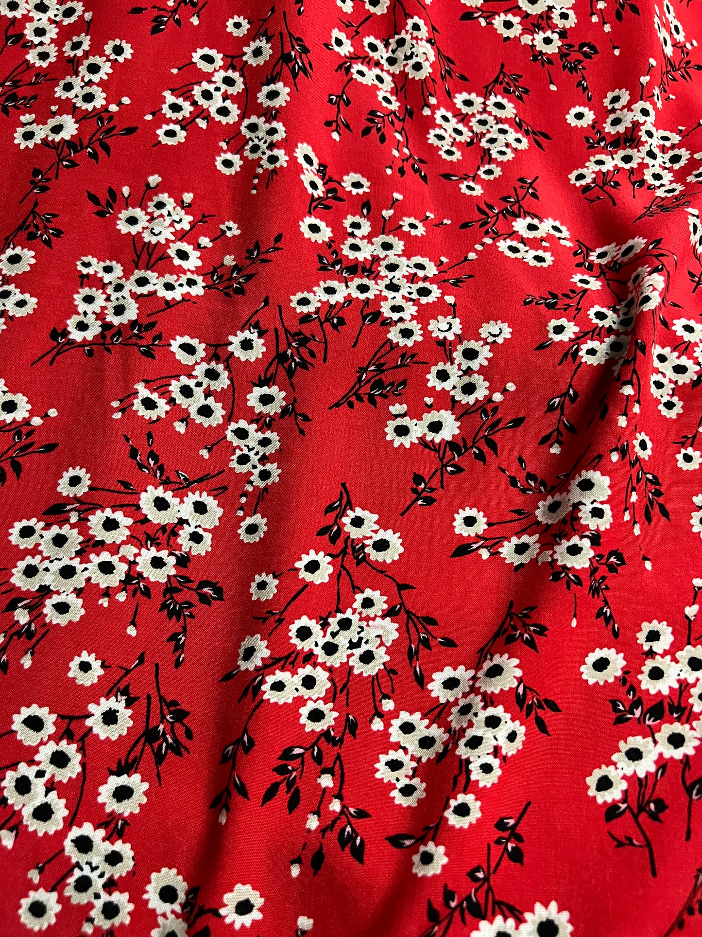 Viscose - Red Floral