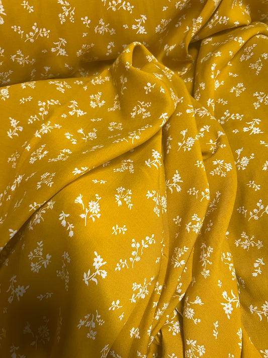 Viscose - Mustard Floral