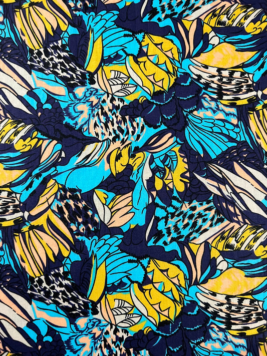 Blue Floral fabric