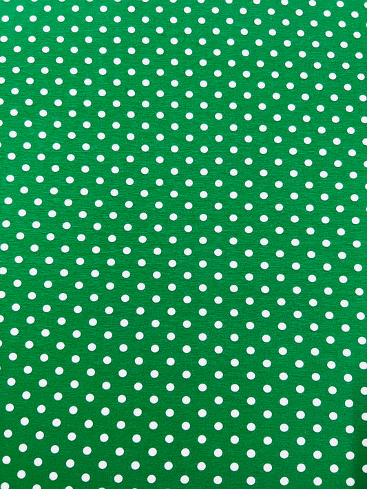 Green Polka Dot | Green Dot Fabrics | Walthamstow Fabrics