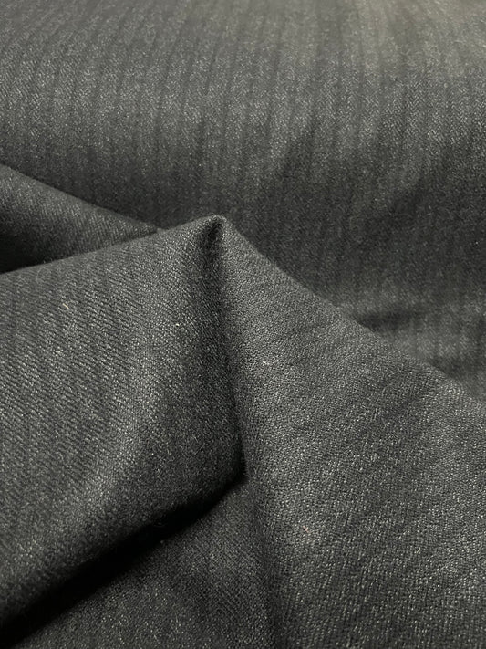 Pin-Stripe Tweed - Black